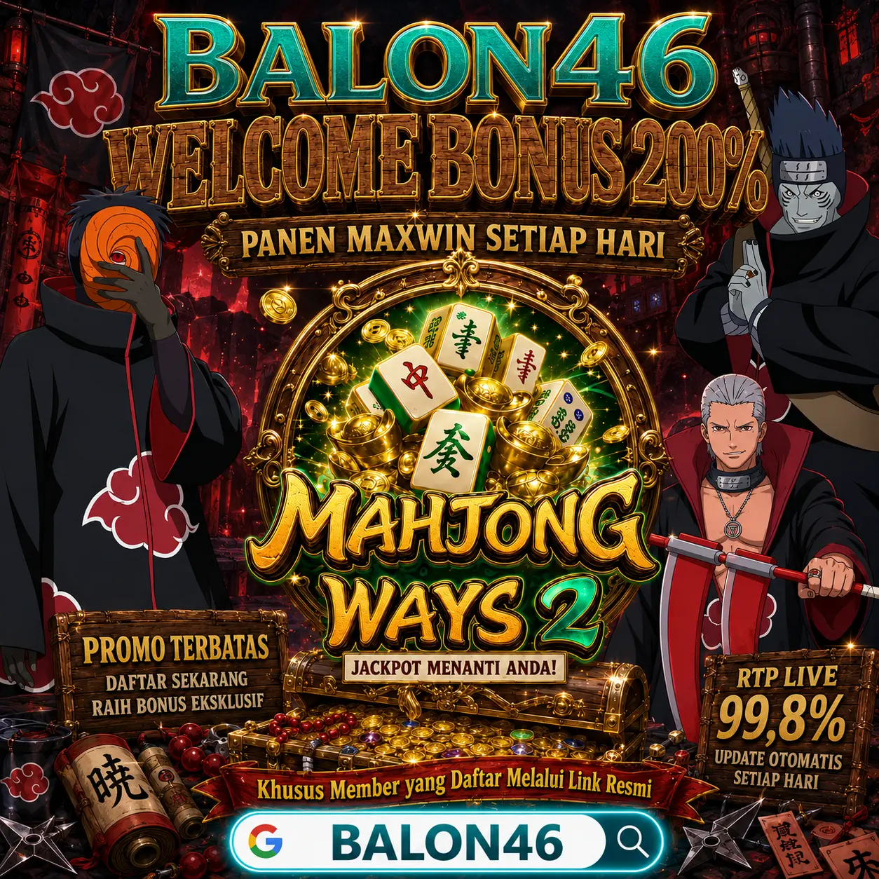 Balon46 • 46 Balon Bonus Terbang Menuju Jackpot Utama Besar!